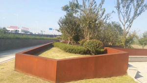 青羊耐候钢挡土墙